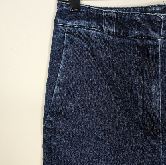 Theory Structured Denim Straight Cuff Pant - Picture 7 of 13